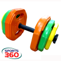 Dumbbell Weight Plate (1.25kg to 5kg) with Dumbbell Stick Adjustable-1set Regular Hole. 