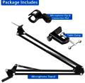Extendable Suspension Microphone Stand + Shock Mount +Pop Filter. 