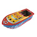 【happy one】Vintage Steam Powered Candle Iron Boat Clockwork Toy Education Kids Collectible. 