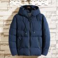 Cotton Padded Jacket Men's Autumn and Winter Jackets Casual Clothing Plus Size Hooded Thick Warm Parkas Coat Men. 