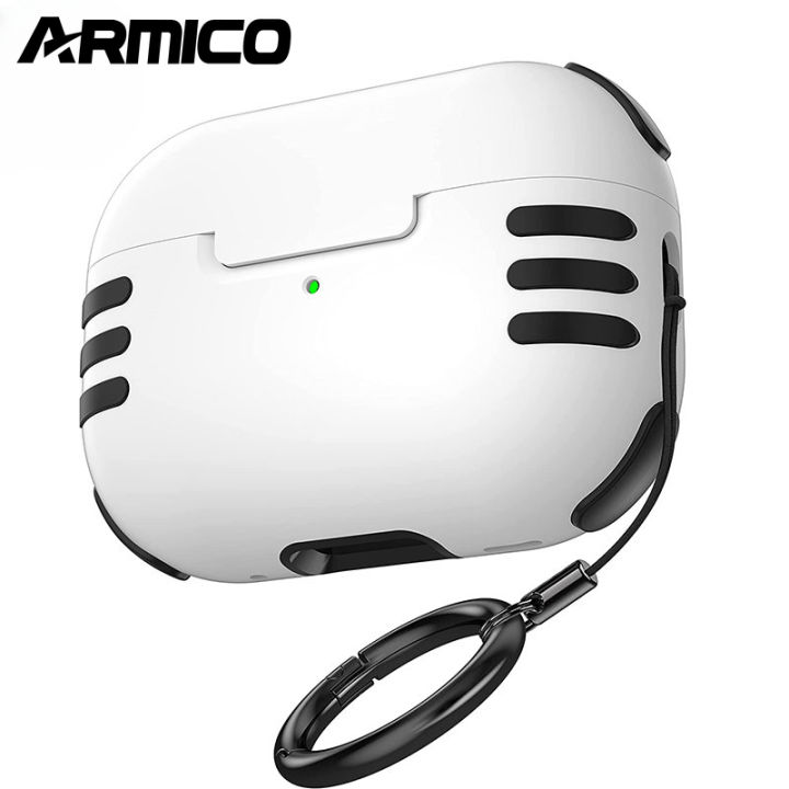 (Only Case) ARMICO With Lock Clip Cover For airpods Pro 2nd 2023 USB-C 2022 1st Generation Case Lock Protective Cover For air Pods Pro Case