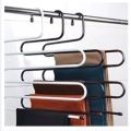 5 layers S Shape MultiFunctional Clothes Hangers Pants Storage Hangers Cloth Rack Multilayer Storage Cloth Hanger 1PC - Hanger.