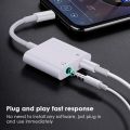 Headphones Adapter 2 in 1 For iOS USB C to 3.5mm Charging Jack Audio AUX Cable for iPhone Samsung xiaomi Huawei Poco MacBook.