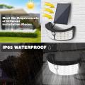 3 Kinds of Induction Modes IP65 Waterproof Double Heads Solar Wall Light Motion Sensor Wall Lamp.