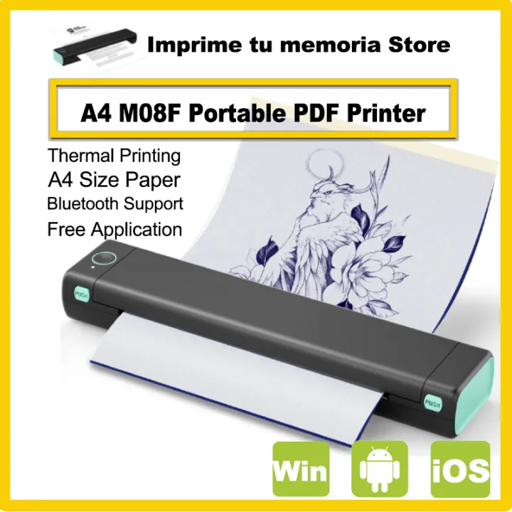 PhomemoM08F%20Mini%20Homework%20Test%20Paper%20Inkless%20Office%20Portable%20A4%20Thermal%20Error%20Printer%20-%20Image%202