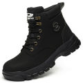 【selevn roind】 Men Protective Boots Steel Toe Shoes Anti-smash Anti-puncture Work Boots Safety Shoes Indestructible Winter Boots Waterproof.