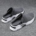 Mesh Men Sandals Outdoor Clogs Casual Sneakers for Man Breathable Half Slippers Slip on Lightweight Walking Beach Man Shoes 2024.
