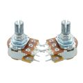 100K Potentiometer Panel Mount 100K Ohm 1/2 Watt 3 Terminal Rotary Potentiometer [ 2PS]. 