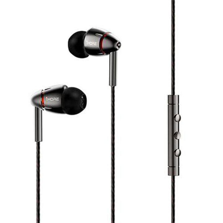 1MORE QUAD DRIVER IN-EAR HEADPHONES - Black | Daraz.com.bd