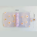 Mini 3 Hole Daisy Binder Note Planner Organizer Notebook Journal Diary Ring SEVICH.