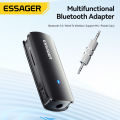 Essager Multifunctional Bluetooth 5.3 Adapter 3.5mm Jack Aux Wireless Adapter Stereo for Earphones Phones TV Car Audio Receiver. 