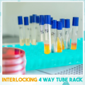 10Pcs Microcentrifuge Tube Rack Polypropylene Test Tube Holder Double.