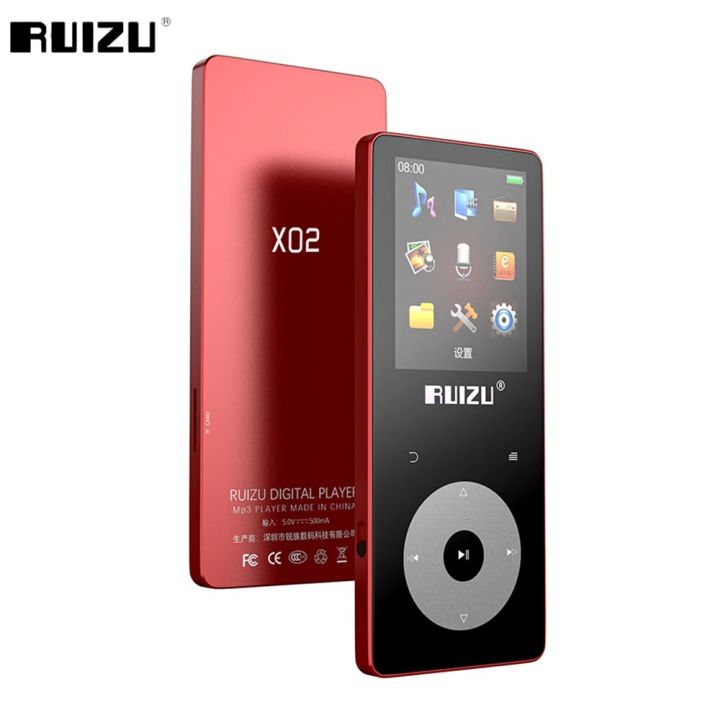 RUIZU Hifi Music MP3 Player With 5.0 Portable Smart Touch Audio Video Player Support Speaker TF Card E-book Recording Walkman