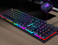 Gaming keyboard with LED backlight.