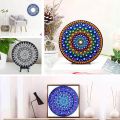 8 Pcs 15cm Black Mandala Kraft Paper Round Cardboard for Painting DIY Cardboards for Artist Painter.
