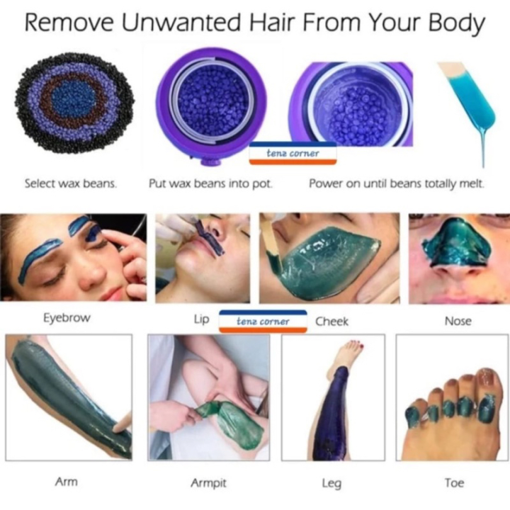 Depilatory%20Hair%20Removal%20Hard%20Wax%20Beans%20Multicolor%20-%20100gm%20-%20Image%205