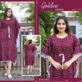 Goldee Kaftan full body lace work- Maroon. 