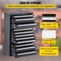 VEVOR Stackable Drill Bit Dispenser Organizer Cabinet 3 Pieces Kit 3/5-Drawer Workshop Hardware Auto Car Maintenance Storage Box.