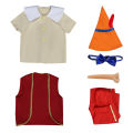 Halloween long nose Pinocchio children's cos costume Pinocchio Pinocchio cosplay costume performance costume. 
