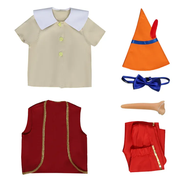 Halloween%20long%20nose%20Pinocchio%20children's%20cos%20costume%20Pinocchio%20Pinocchio%20cosplay%20costume%20performance%20costume%20-%20Image%204