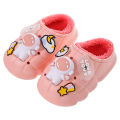 Children's cotton slippers boys, winter girls, children, infants, toddlers, indoor home, baby, non-slip wool bag heel cotton shoes winter. 