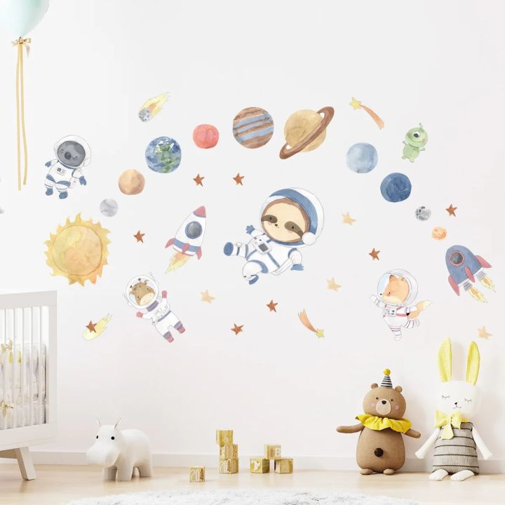 Wall%20Stickers%20for%20Boys%20Room%20Baby%20Nursary%20Room%20Decoration%20Cartoon%20Space%20Planet%20Astronaut%20Wall%20Decals%20Kids%20Bedroom%20Wallpaper%20Mural%20-%20Image%202