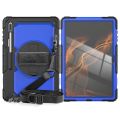 For Samsung Galaxy Tab S10 Ultra / S9 Ultra / S8 Ultra Silicone + PC Tablet Case with Shoulder Strap.