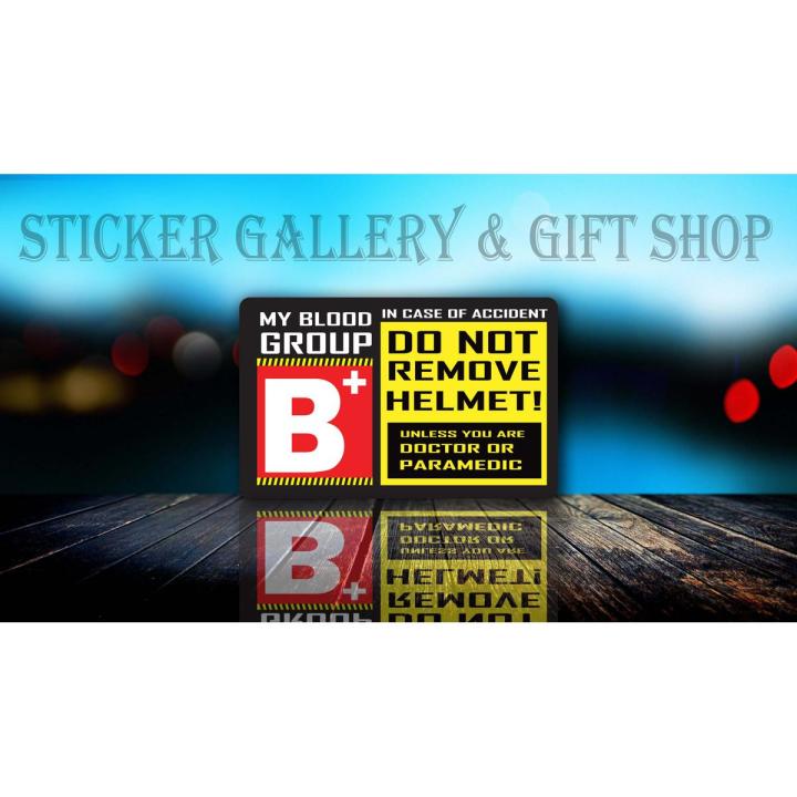 Bike Sticker | B+ Blood Group |( Waterproof & Premium quality)/ Sticker ...