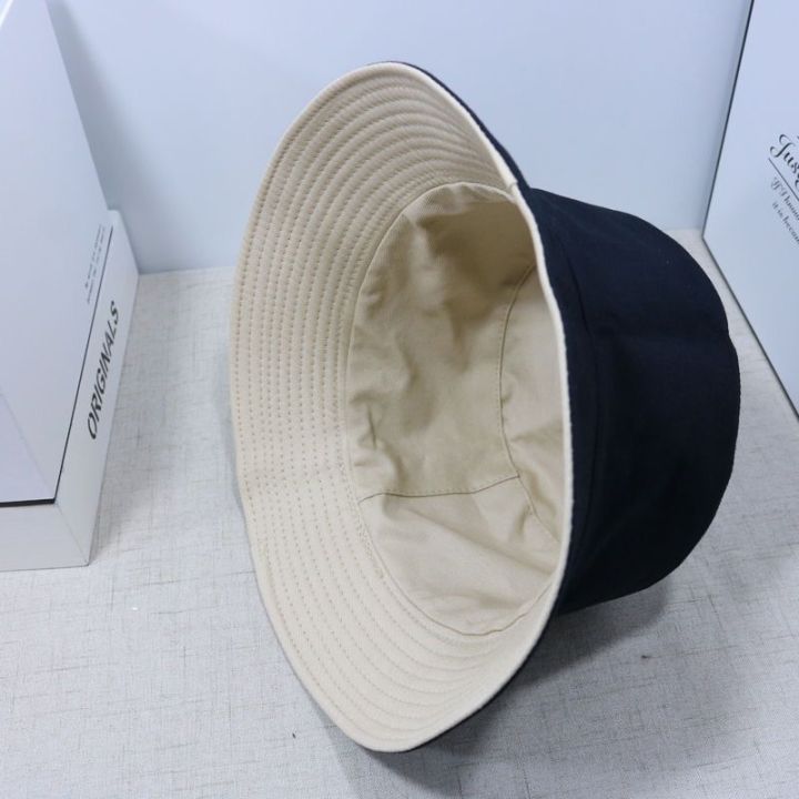 【Hot-Selling】 Double-sided Wearing Cap Solid Color Bucket Hat Men Women Sun Hat Reversible Fisherman Hat Summer Panama Cap Sun Fishing Gorros