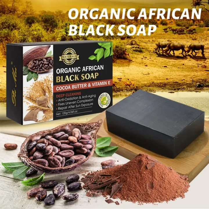 Cocoa%20Bean%20Vitamin%20E%20Handmade%20Soap%20African%20Black%20Soap%20Whitening%20Brighten%20Soap%20Remove%20Acne%20Deep%20Cleansing%20Moisture%20Skin%20Care%20Soap%20-%20Image%203