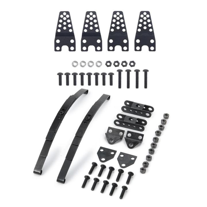 Harmony 1 Set Rc Car Shock Absorber Tower Lift Lower Adjust Stand & 1 Set Hard Leaf Spring Suspension Bar Set