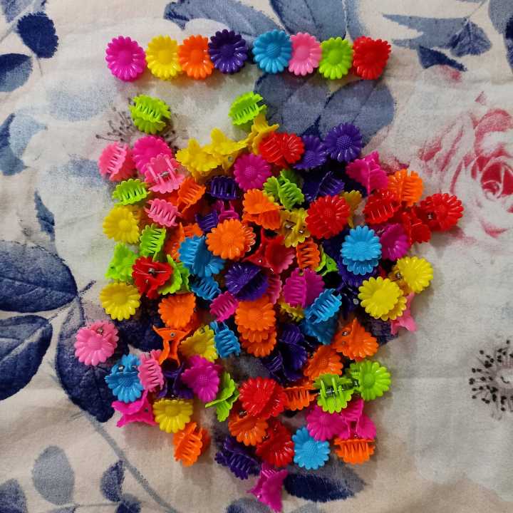 60 Piece Cute Flower Hair Clips mickey Small Hair Claw Clip For Kids