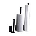 Kitchen paper towel holder, non-perforated stainless steel shelf, lazy rag, plastic wrap storage rack, bathroom paper tube rack.