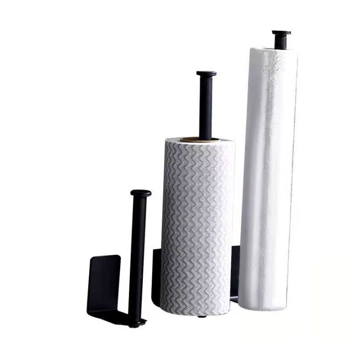 Kitchen%20paper%20towel%20holder,%20non-perforated%20stainless%20steel%20shelf,%20lazy%20rag,%20plastic%20wrap%20storage%20rack,%20bathroom%20paper%20tube%20rack%20-%20Image%205