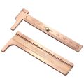 80mm 100mm measuring instrument mm inch double scale vernier caliper ruler copper copper ruler-80mm double.