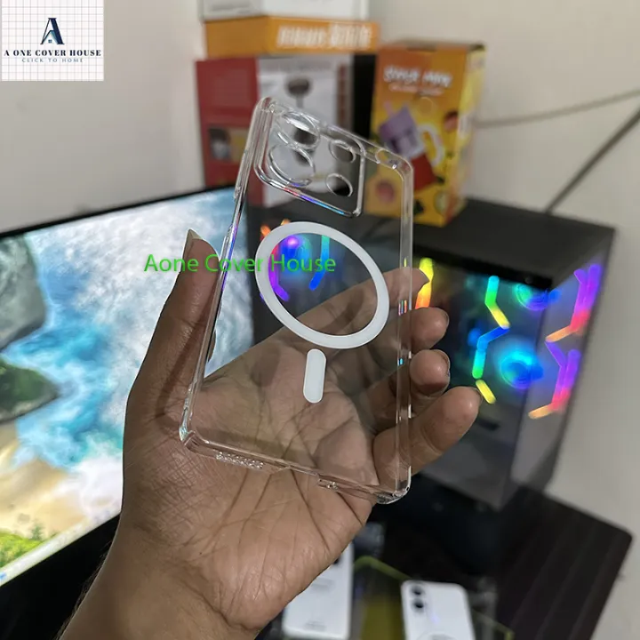 Xiaomi%20Poco%20X6%20Berlia%20Transparent%20Magnatic%20Magsafe%20Anti%20Yellow%20Clear%20Protective%20Phone%20Case%20Back%20Cover%20-%20Image%202