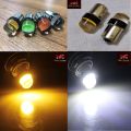 Universal Flashing Indicator Lights for Turn Signal Tail Rear Brake Non Blink Bulbs COB Yellow 2pcs. 
