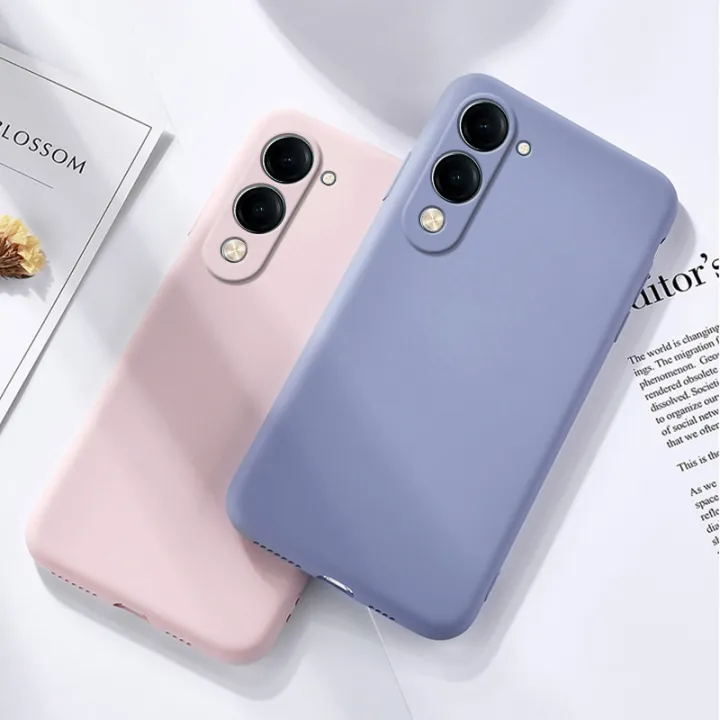 Olige%20For%20VIVO%20Y04%20Liquid%20Silicone%20Macaron%20Candy%20Color%20TPU%20Falling%20and%20shockproof%20Soft%20Phone%20Case%20Shell%20Protector%20Back%20Cover%20-%20Image%202