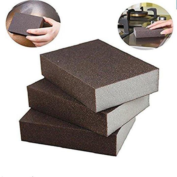 Vonky Kitchen Emery Sponge Brush Dirt Stain Removal Dish Cleaning Tool Cleaning Sponge Scrubbing Rust Cleaning Tool