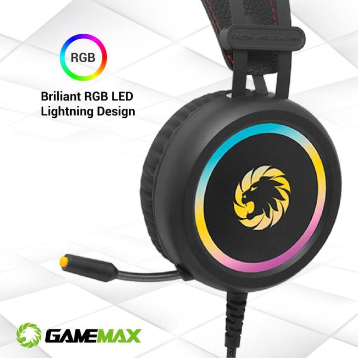 GameMax HG3500 7.1 Virtual Surround ARGB Gaming Headset With Built-In Microphone