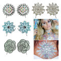Chest Sticker Resin Diamond Tattoo Sticker Show Makeup Chest Sticker Diamond Bar Carnival Party Chest Decoration New.