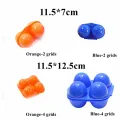 BESET 2/4 Grids Camping Containers Holder Foldable Egg Storage Box Portable Egg Tray Organizer Case. 
