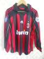 Retro Lifestyle Football Shirt Bangladesh 0607 AC Milan Retro Jersey Kacanesta Maldini Inzaji Pirlo Long Sleeve Football Jersey.