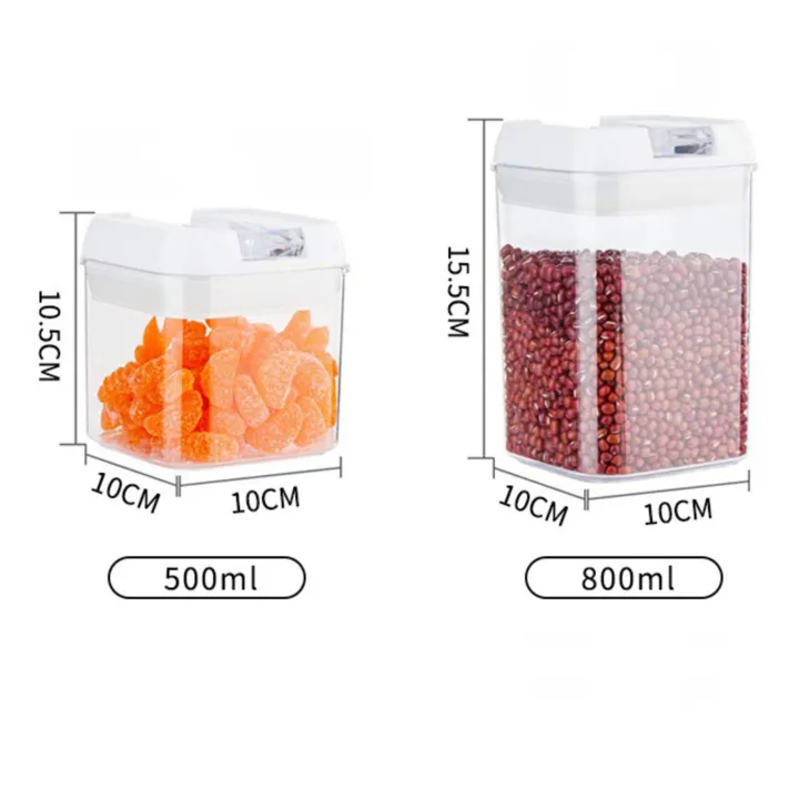 GC%207%20Piece%20Food%20Storage%20Container%20Set%20With%20Marking%20Pen,%20Sticker,%20Measuring%20Spoon%20Durable%20And%20Impact%20Resistant%20Airtight%20Clear%20Canisters%20For%20Kitchen,%20Pantry%20-%20Image%204