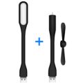 USB Fan and LED Light Combo for Notebook Laptop Or Power Bank Or Mobile Charger.