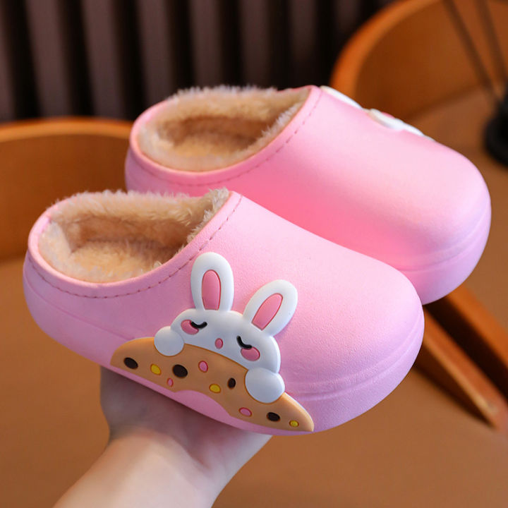 %E3%80%90Hengli%20jewelry%20story%E3%80%91(NEW)Winter%20Kid%20Cartoon%20Cute%20Warm%20Waterproof%20Non-Slip%20Girls%20Home%20Boys%20Baby%20Furry%20Children%20Cotton%20Slippers%20-%20Image%205
