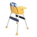 Baby High Chair Stable Structure Colorful Cushion Adjustable Height Infant Feeding High Chair Safe for Eating for Toddler. 