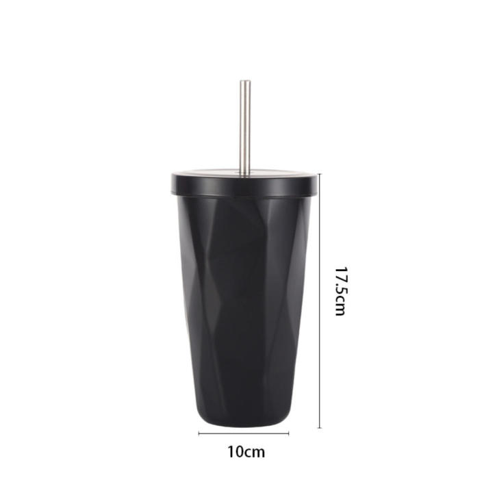Coffee%20Bottle%20With%20Straw%20To%20Go%20Cold%20%20Cup%20Insulated%20Water%20Tumbler%20Mug%20Travel%20500ml/17oz%20Double%20Wall%20304%20Stainless%20Steel%20-%20Image%203