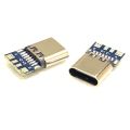 Haby Type C BREAKOUT Board Connector 14 Pin Female Sockets Type-C Welding Wire 4P With PCB Board Female Seat Charging Data Line Female Head Type C Mother Seat Adapters Type C Connector. 