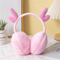Plush Earmuffs Cute Faux Foldable Ear Warmers Cashmere Antler Ear Covers for Winter Women Girls Children Outdoor. 